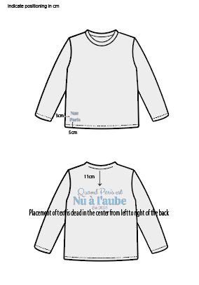 Nu à l'aube Long sleeve